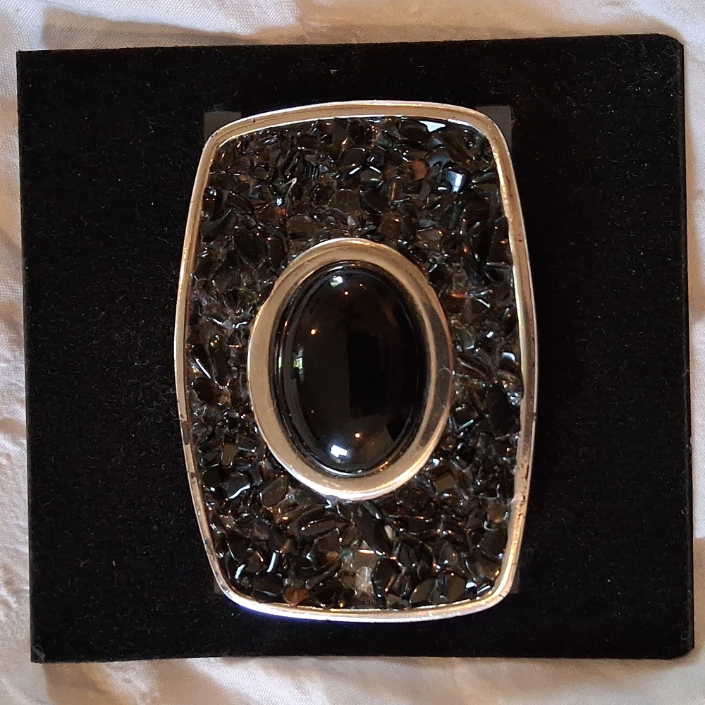 Terry Stack Black Jewel Belt Buckle